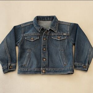 Vintage Calvin Clothing Company Kids Denim Jacket (Size 5/6)